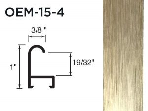 Gemini Metal Moulding - Frosted Gold