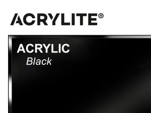 Roehm - 48x96 - 1/4" Black Acrylite Acrylic